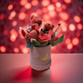 Load image into Gallery viewer, Rosé Velvet Teddy- Candle Bouquet
