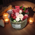 Load image into Gallery viewer, Cherie- Candle Basket with Teddy