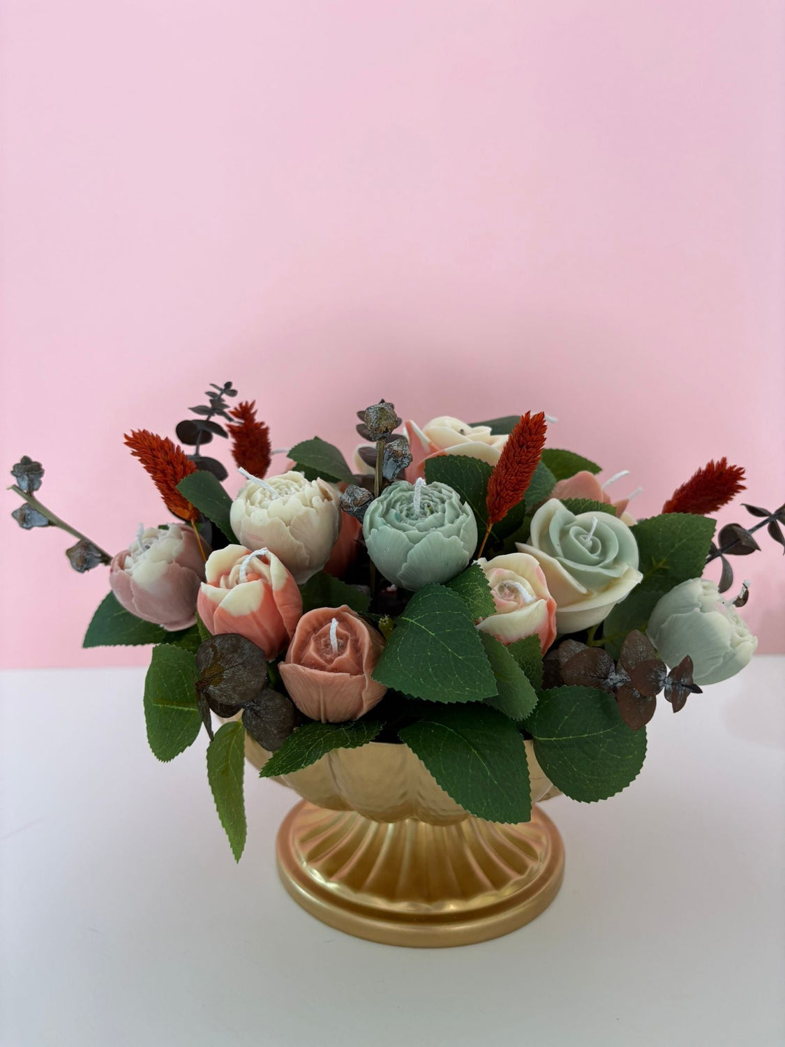 LUXURY FLOWER CANDLE BOUQUETS
