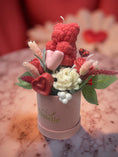 Load image into Gallery viewer, Rosé Velvet Teddy- Candle Bouquet
