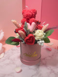 Load image into Gallery viewer, Rosé Velvet Teddy- Candle Bouquet
