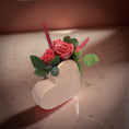 Load image into Gallery viewer, Blush Éternelle- Ceramic Vase with Rose Candles
