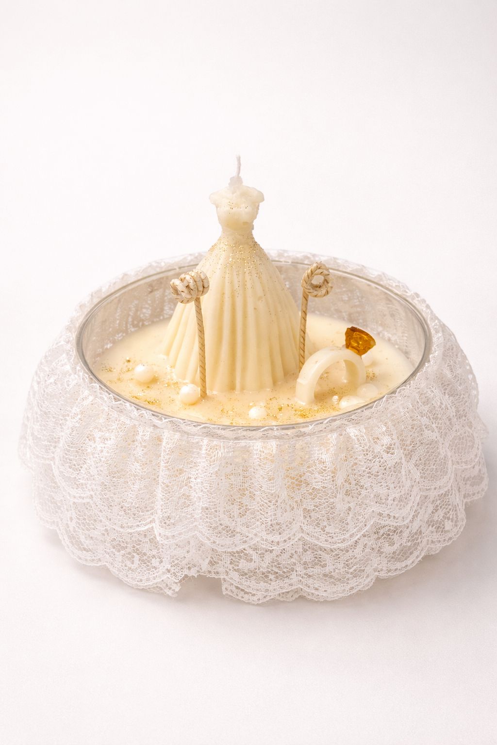 Centre Piece- Double Glass Bowl