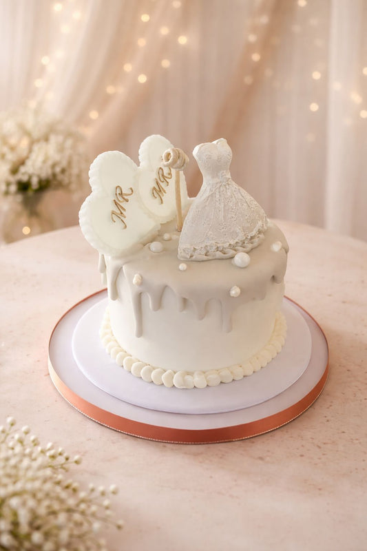 Opaline Couture Éternelle- Bridal Candle Cake