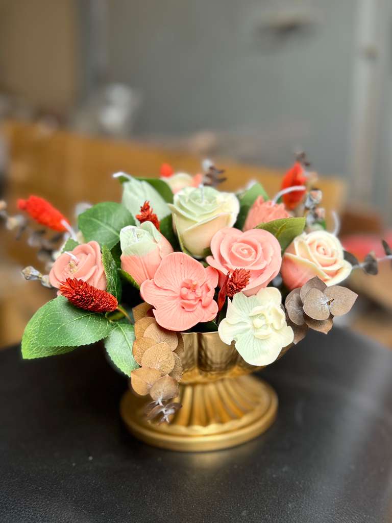 The Garden Embrace Candle Bouquet
