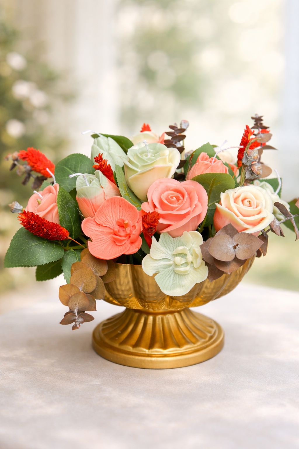 The Garden Embrace Candle Bouquet