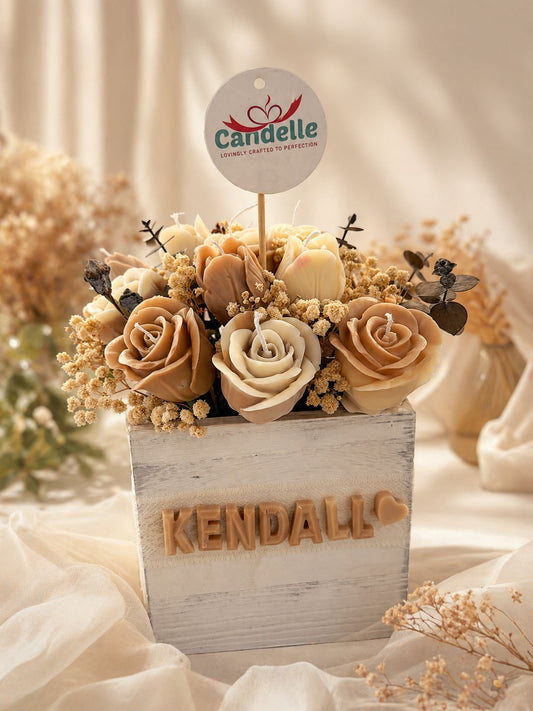 Essential Custom Flowers gift candles
