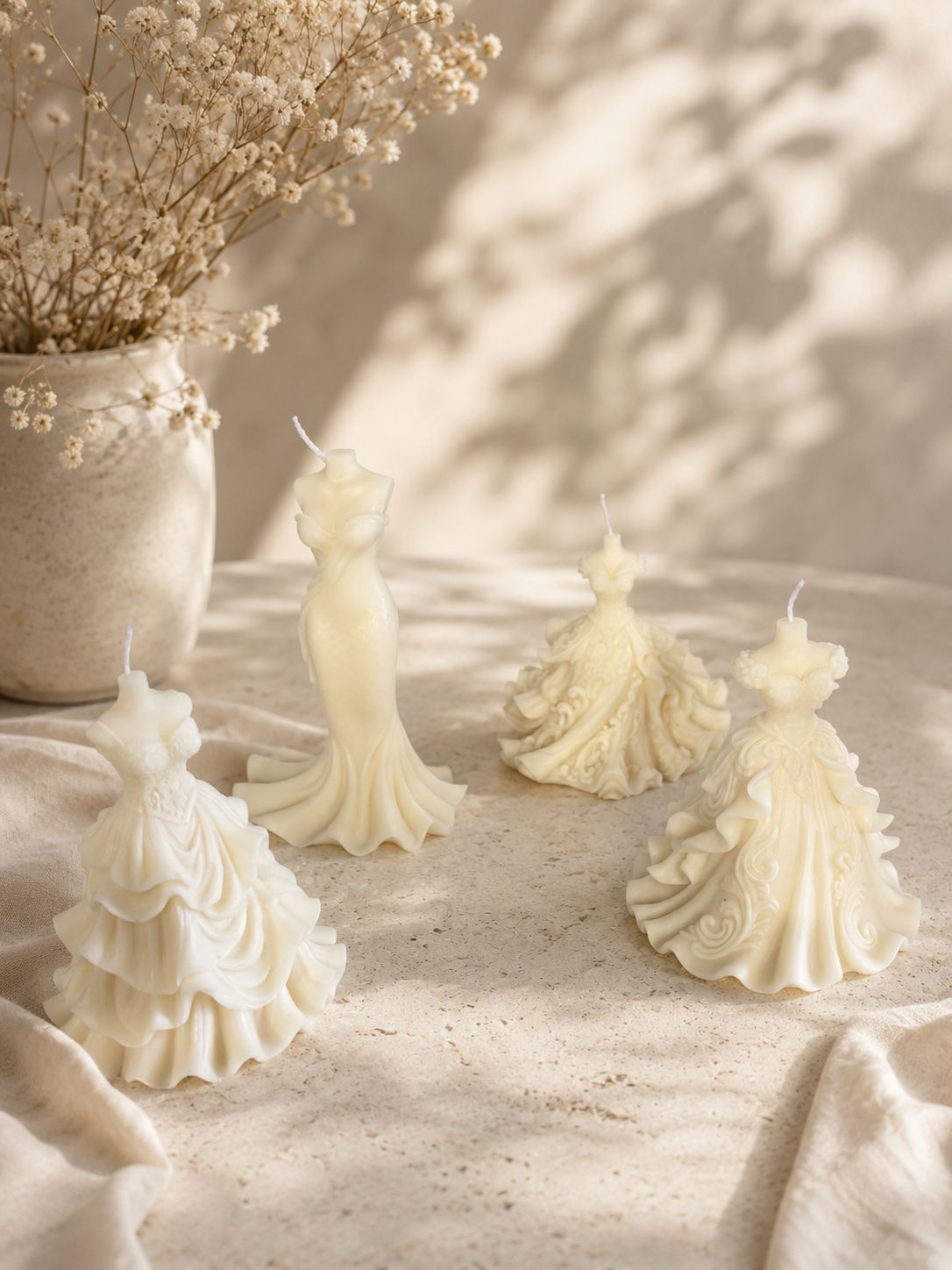 Bridal Gown Candle Favors