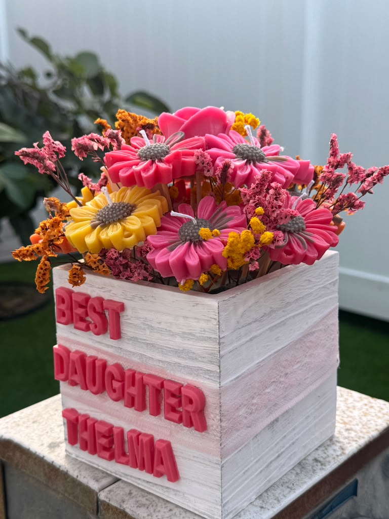 Essential Custom Flowers gift candles