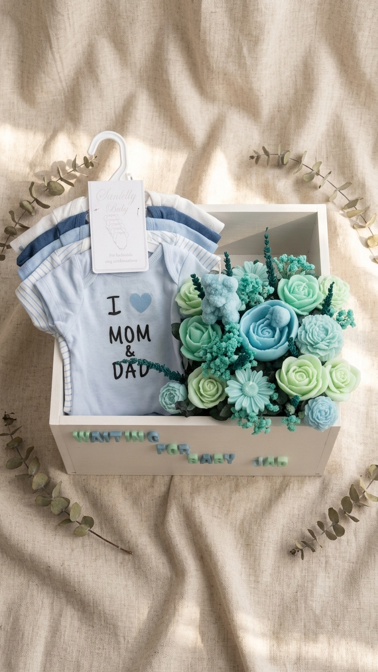 LUXURY Baby Candle Blooms- Custom made Candle Arrangement