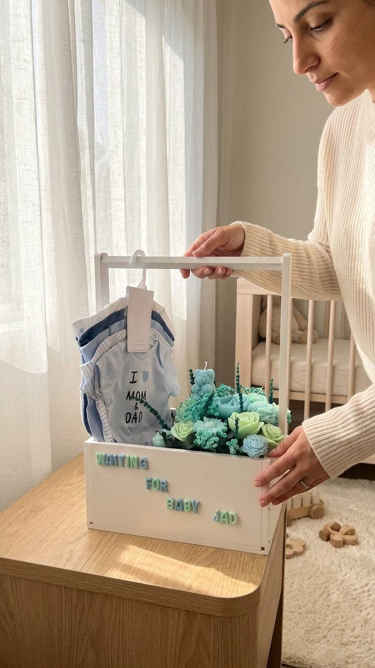 LUXURY Baby Candle Blooms- Custom made Candle Arrangement