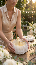 Load image into Gallery viewer, Centre Piece- Double Glass Bowl
