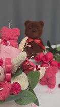 Load and play video in Gallery viewer, Valentine Velvet- Candle Bouquet
